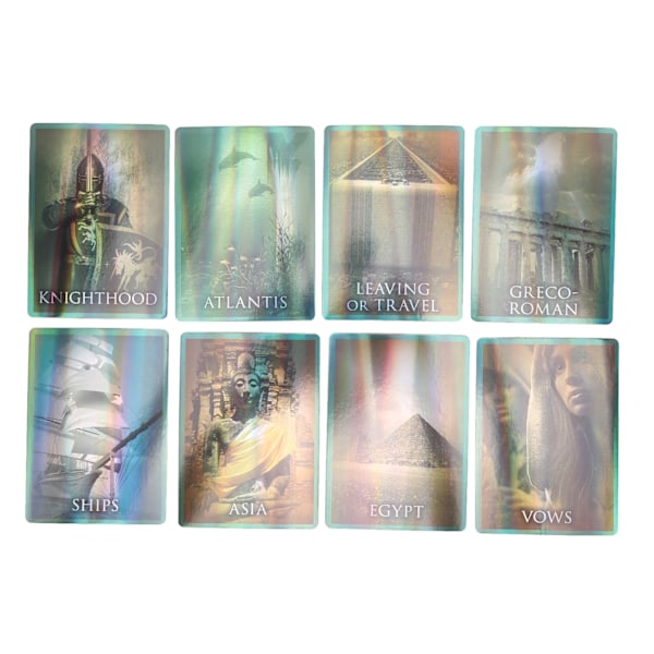 Tarotkort Dekk hologrampapir engelsk versjon Skjebne Divinasjonskort Brettspill Leke