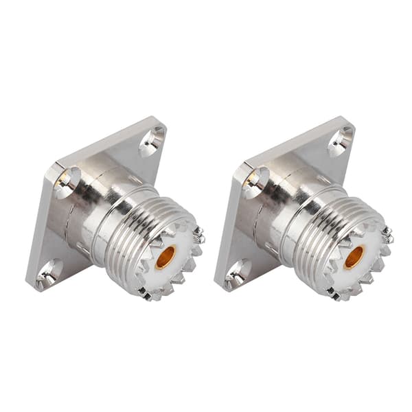UHF hun SO239 panelmonteret RF koaksialadapter (2 stk)