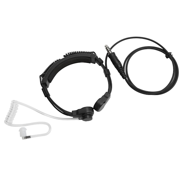 Teleskopisk Hals Vibrationsmikrofon Hörlur Headset för Walkie Talkie Radio