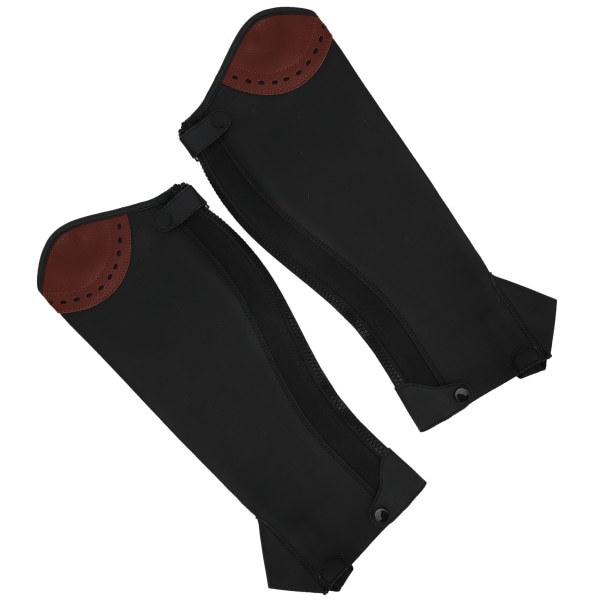 2 stk. Læder Half Chaps Ride Half Chaps Benbeskyttere til voksne S