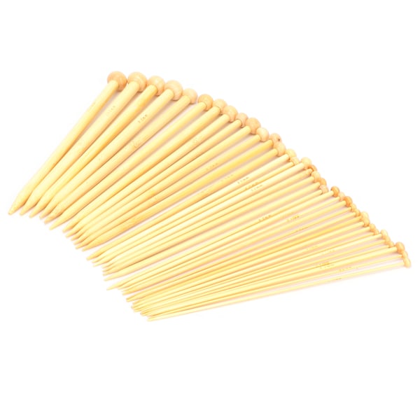 36 st Stickor Blekt Bambu Enkelspets Virknål för Sömnad av Kläder Skor Handskar