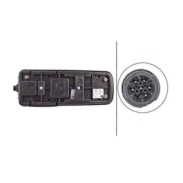 Kompatibel med DAF XF95 XF105 CF95 lastebil bakre tåkelys LED baklys