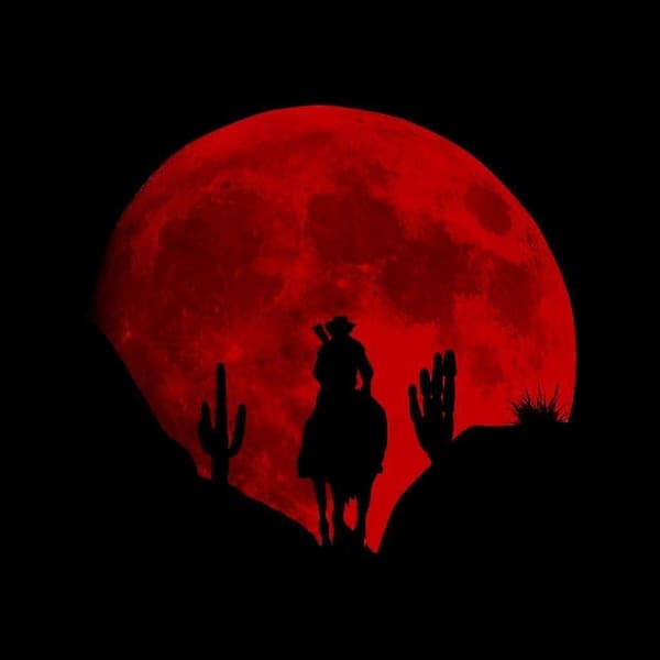 Dead Redemption Moon Silhouette Herretrøje[LD] S