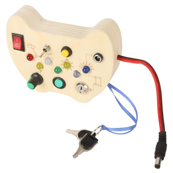 Håndtak Switch Sensory Board Lysende Læring Fargerike Knapper Switch Sensory Board for Barn