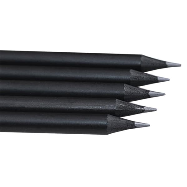 5x kynää mustana Black black