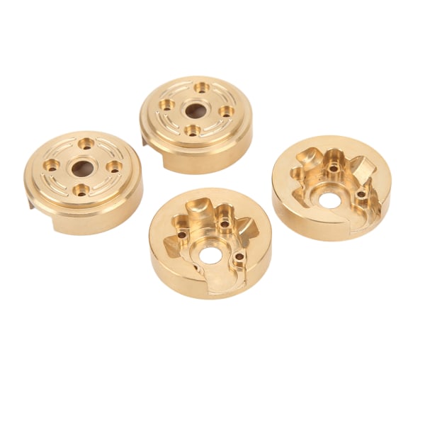 4 stk RC Messing Hjulvekter Foran Bakaksel Nav Motvekt Oppgraderte deler for FMS FCX24 1/24 RC Bil Gull