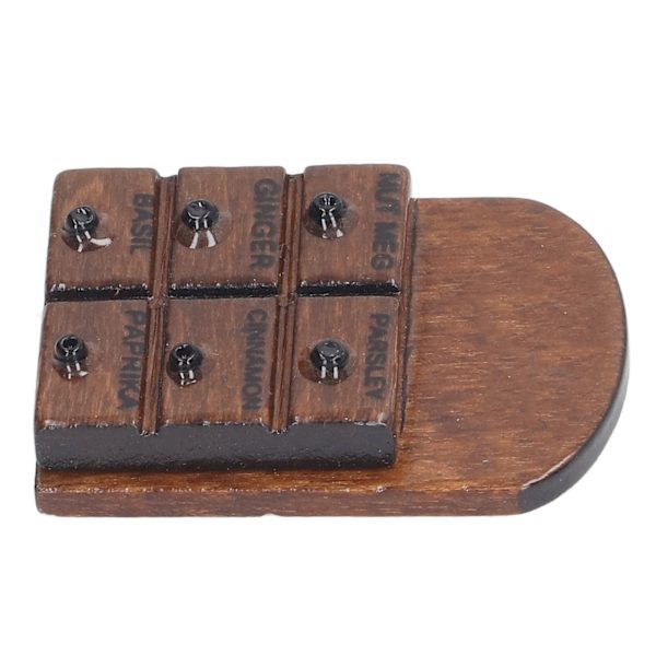 1/12 Miniatyyri Seinämaustehylly Keittiö Koti Elämän Näyttämö Nukkekoti Riippuva Koriste Maustehylly