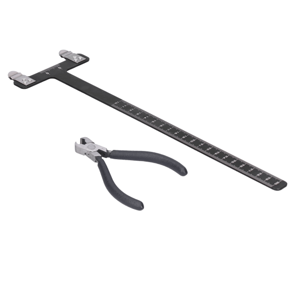 Bågskytte Linjal av aluminiumlegering Recurve/Compound Bow T-formad bågemätverktygssats