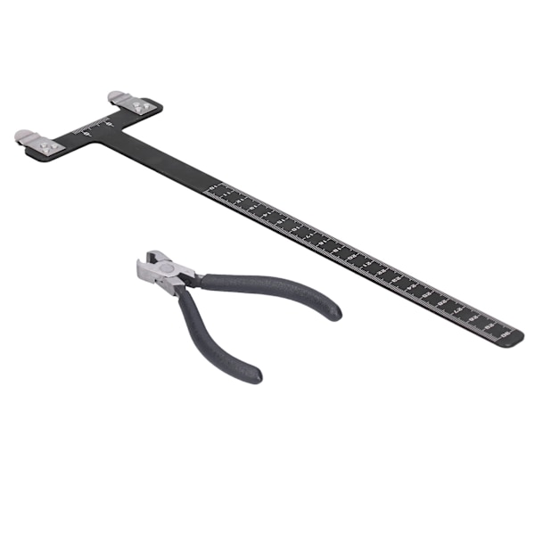 Bueskydningslineal af aluminiumslegering Recurve/Compound Bow T-formet buemålingsværktøjssæt
