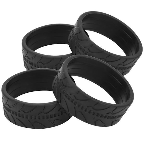 4st RC gummidäck hjuldäck för 1/10 RC höghastighetsfjärrkontroll Biluppgraderingsdelar Höghastighetsdäck