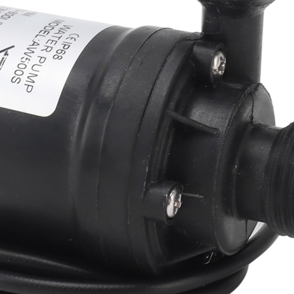 Hiljainen minivedenpumppu IP68 Vuodoturvallinen minivedenpumppu pienelle akvaariolle lemmikkieläinten vesiputoukselle DC 12V 19W