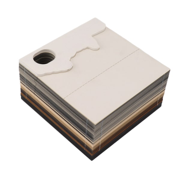 3D Memo Pad Paper Castle Design 3D Art Craft Notepad Anteckningsblock Heminredning med ljus