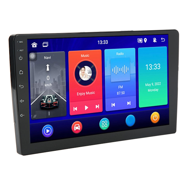 9-tommer bilradio 4G RAM 32GB ROM DC12V Ratstyring WIFI-forbindelse Stereo GPS Navigation Multimediespiller med kamera
