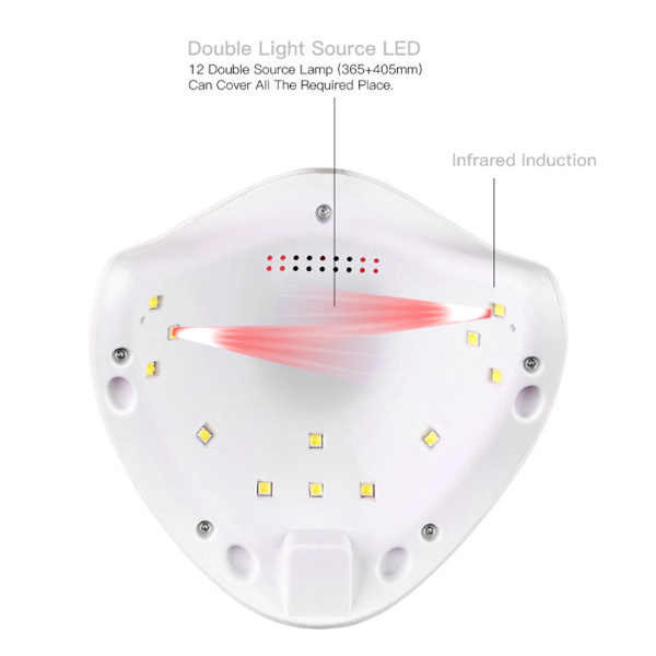 36W LED UV Kynsilakatta Lamppu Geelin Kynsilakan Kuivatus Nopea Kuivatus Nail Art Kone Valkoinen