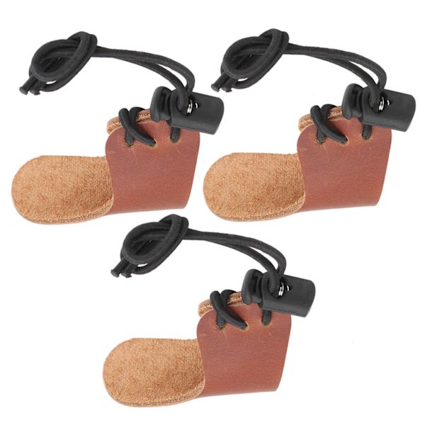 3 st Bågskytte Finger Skyddshandskar Jakt Målskiva Recurved Båge Skyddsutrustning