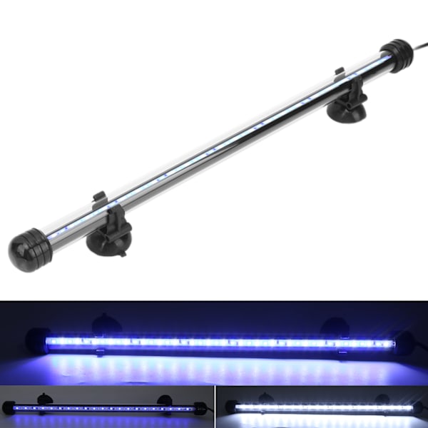 Akvarielys Vandtæt Akvarielys med LED-lys 3 Tilstande Dæmpbar 100‑240VAU Stik 38CM