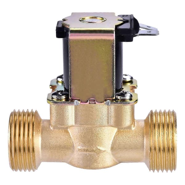 3/4\" DC 24V Normalt lukket elektrisk magnetventil i messing, kompatibel med vannregulering