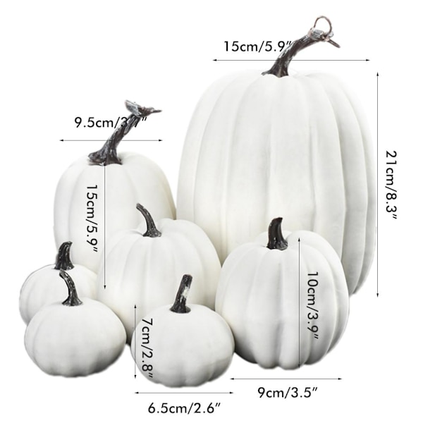 7 kpl Simulaatiopumpun malli keinotekoinen pumppu koristelu Koti pöytä koristelu Thanksgiving ja Halloween