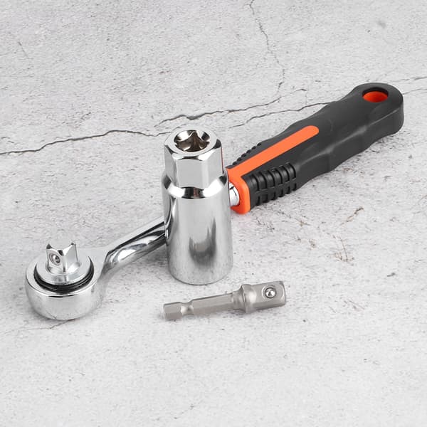 Universalsocket Grip Set - 9-21 mm Multifunktionel Ratschenøgle Bøsning Nøgle Elborværktøj