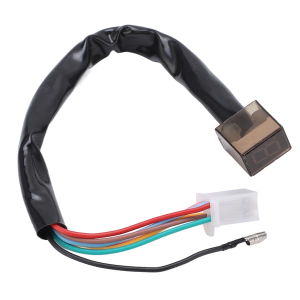 Motorcycle Gear Indicator Waterproof Gear Lever Sensor High Precision LED Digital Display with 28cm/11.02in Cable