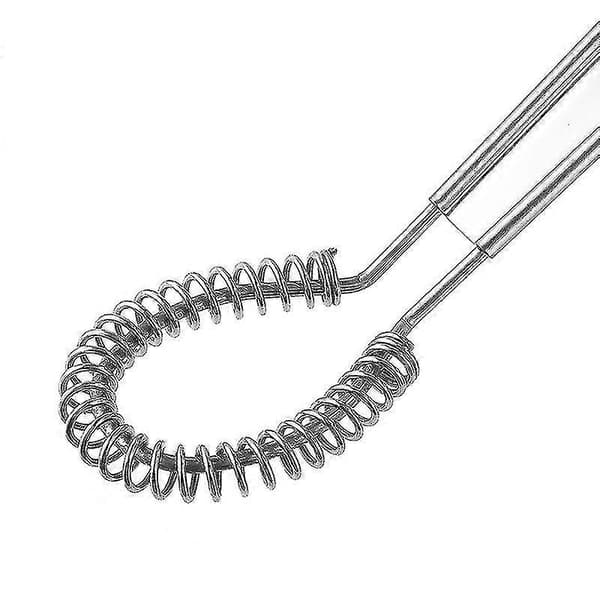 Eggvisp Manuell Flat Mini Line Eggvisp Fjærmikser Saus Melk Kaffe Mikseverktøy 1 Stykke Sølv[LD]