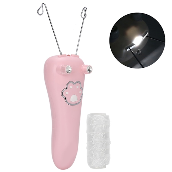 Elektrisk Bomulds Tråd Epilator Kropshårfjerner Tråd Enhed Fysisk Fjernelsesværktøj Rosa