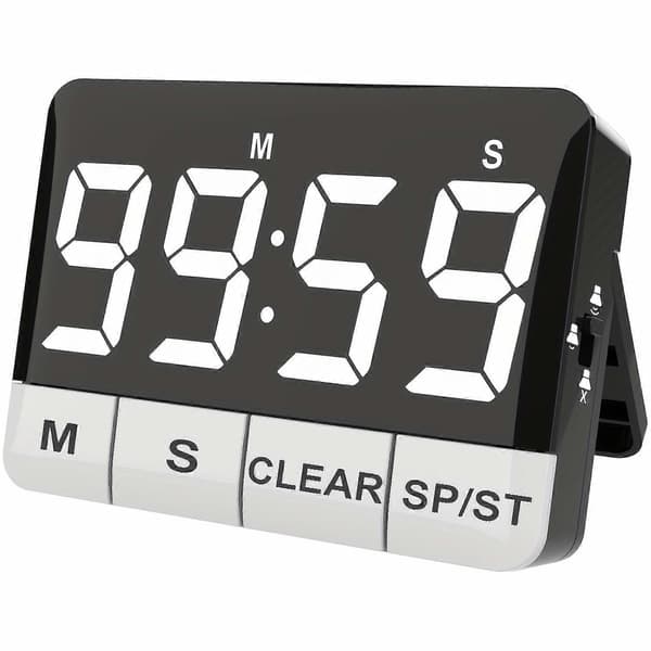 Udendørs timer, der er lige så høj som en alarm, nedtællingstimer til læring, køkkentimer, vækkeur og grilltimer D1
