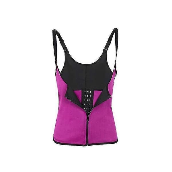 Kvinders lynlås kropsslankende shapewear høj talje træner mavebælte undertøj Black S