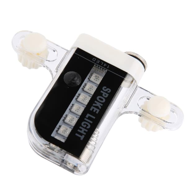 14 LED Plastic Flash Bicycle Light Bike Wheel Spoke Light 30 Patterns Cycling Accessories Black
