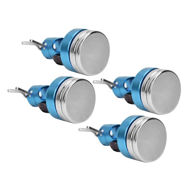 4 stk magnetiske usynlige stealth Shell Column til SCX10 4WD HSP 1/10 RC bil med riller blå