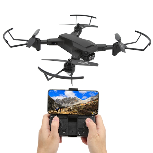 Ubemandet luftfartøj Drone Fjernbetjening Quadcopter Intelligent Hindring Undgåelse 3 Sider Fast Højde Med Fire 4K Kameraer Dobbelt Batteri