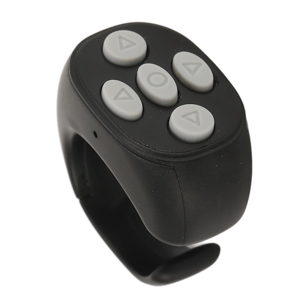 Bluetooth Fjärrkontroll Multi Function Ring Design Trådlös telefon Selfie Shutter for Home Svart