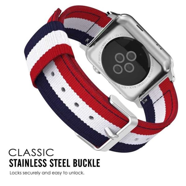 Nato Rem Kompatibel med Apple Watch SE 40mm multifärg multicolor