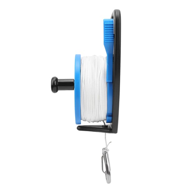 Diving Reel MultiPurpose Portable Diving Equipment with Handle Buckle Combination 289FT (Blue)
