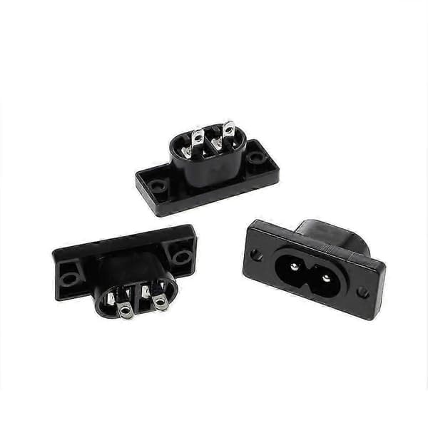 5 stk. IEC320 C8 2-terminal strømstik indgangsstik AC 250V 2.5A
