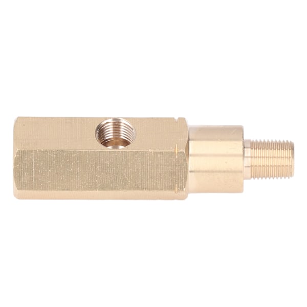1/8in Oljetrykkmåler Adapter Messing T-stykke Sensorsender Universal for bilmodifikasjon