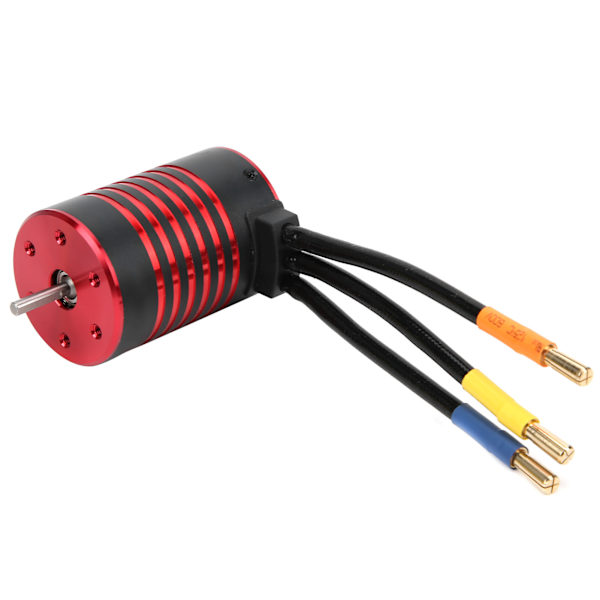 3650 4500KV Harjaton Moottori Metalli RC Moottorin Vaihto 1/10 RC Autoon Musta Punainen