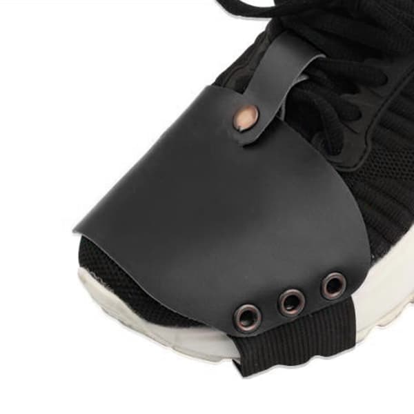 High Quality PU Material Motorcycle Shift Guard Shoes Boots Protector Cover (Black)