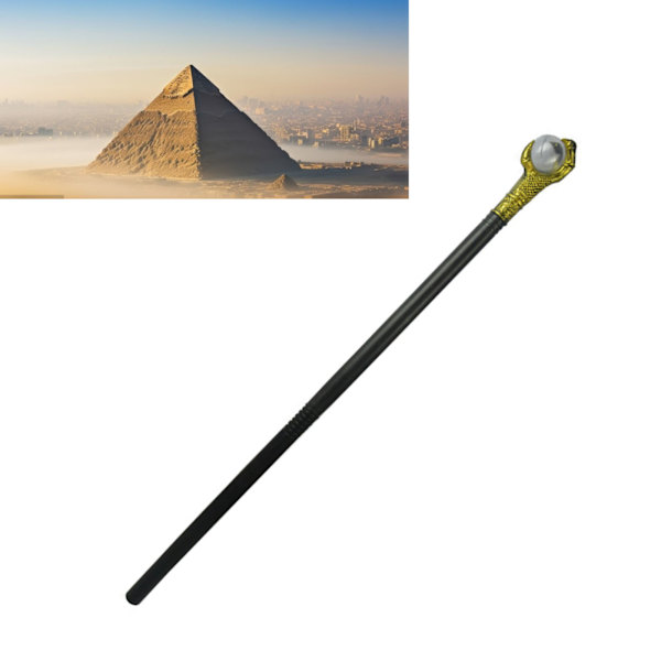 Mystiikka Farao Sauva Muinaisen Egyptin Tyylissä Henkilökohtainen Scepteri Asusteiden Tarvikkeet Rekvisiitta Halloweenin Pukeutumiseen Juhliin Kultainen Kynsi