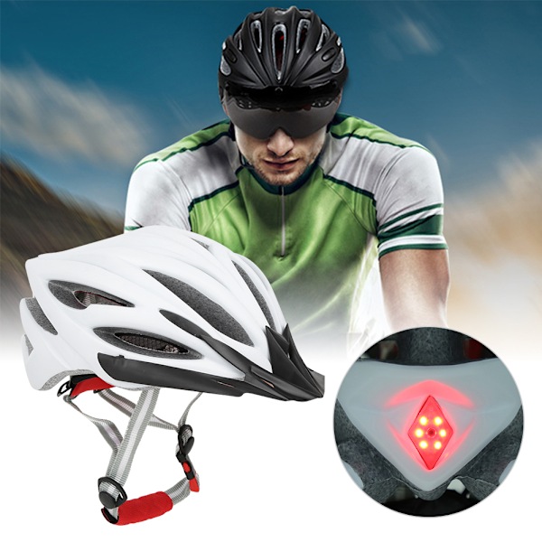 ANMEILU PC Integrerad Unisex Cykelhjälm Huvudskydd Cykelutrustning Tillbehör Vit