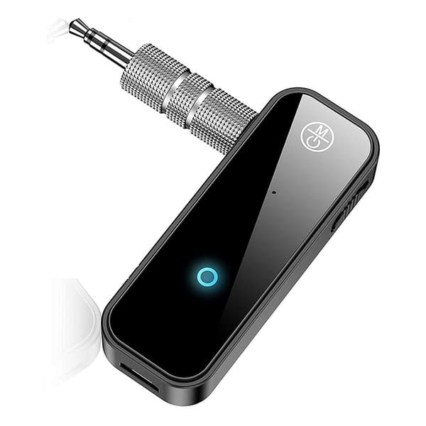 Bluetooth 5.0 Receiver 3.5mm Interface 2 i 1 AUX Adapter Musik Transmitter Receiver til Computer TV Projektor Højttaler Hovedtelefoner