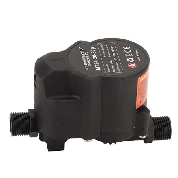 Vandtryk Boosterpumpe Fuldautomatisk Lavlyds Lille Bruser Booster Recirkulationspumpe DC 24V UK-stik 100‑240V