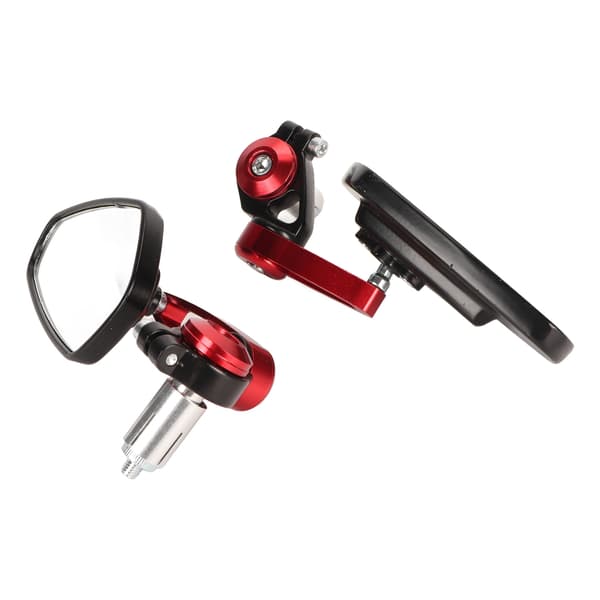 High Definition Clear View Motorcykel Backspeglar - 2 ST röda aluminiumlegering Styre sidospeglar