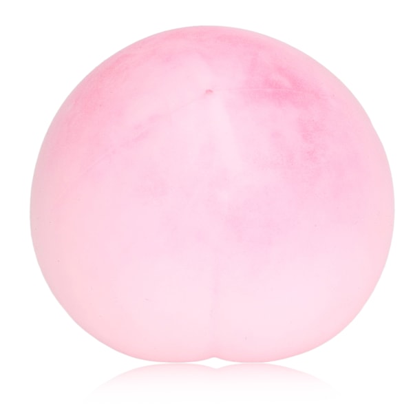 Peach Squeeze Ball Elastisk Lindra ångest Frukt Stressboll leksak för kvinnor Män Barn Rosa