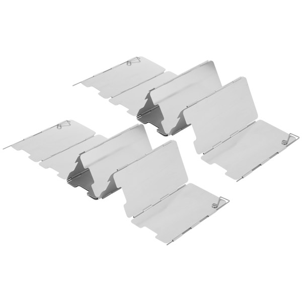 2st Utomhuscamping Plug Pin Wind Board Aluminiumlegering 9 Plattor Spis Vindskärm