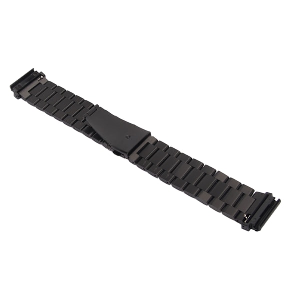 Urrem i rustfrit stål Quick Release urremtilbehør 22 mm pasform til Amazfit Falcon Smart Watch Sort