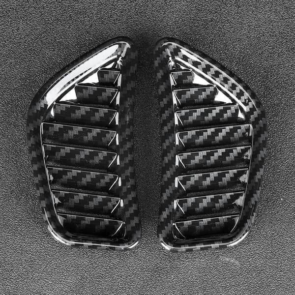 2pcs Front Upper Air Outlet Frame Carbon Fiber Pattern Fits for Toyota Prius Hatchback 19-20