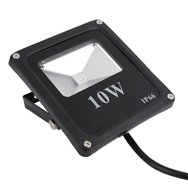 RGB 10W Ulkovalo LED-projektori kaukosäätimellä Pihalle AC85-265V (musta)