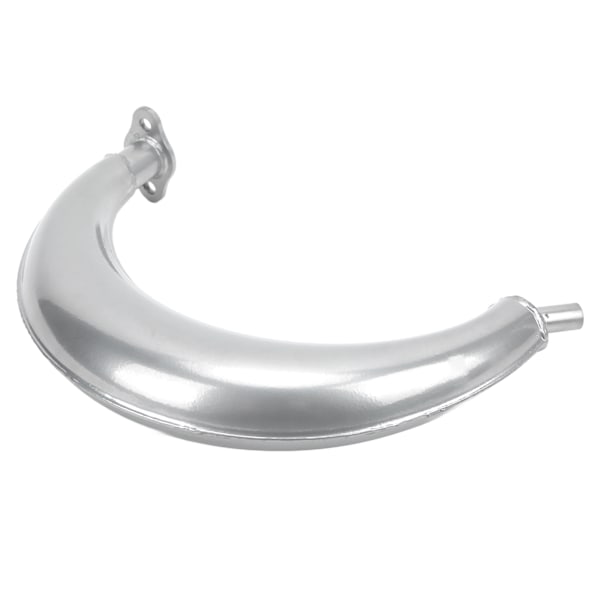 Half Moon Banana Avgasljuddämpare Rör Stållegering för 2-takts 49cc 60cc 66cc 80cc Motorer Motorcykel