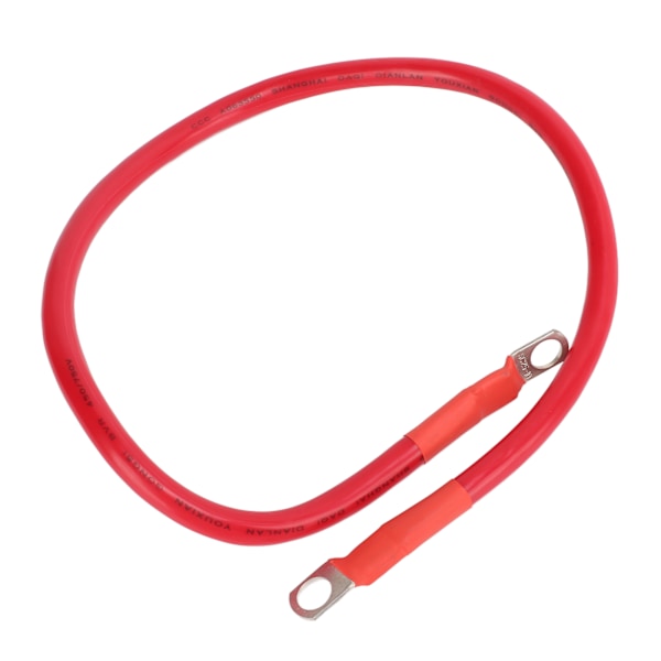 4AWG Biltråd Kabel Jordforbindelse Batteri Startkabler Antiflamming 60CM med 2 R ender Blød silikonehylster